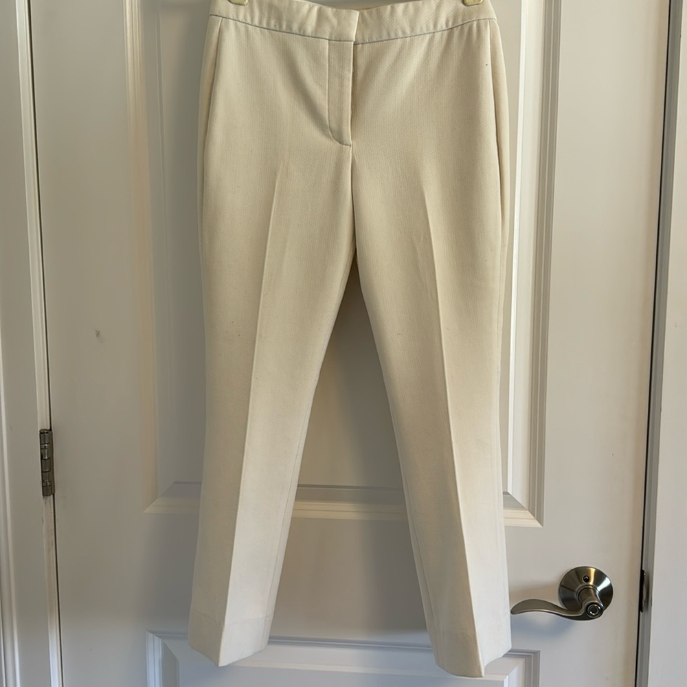 Theory cropped kick flair dress slacks